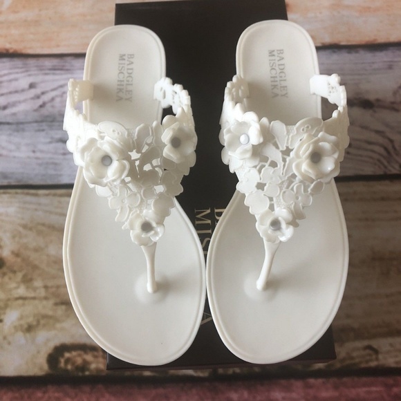 badgley mischka bali jelly flip flop